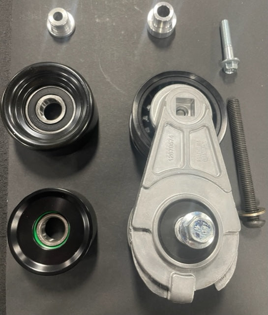 LT Gen V - Water Pump Complete L83,L86,L84 L87 L8T 2014-up Silverado Truck Engines and 6 rib Supercharger Idler and Tensioner